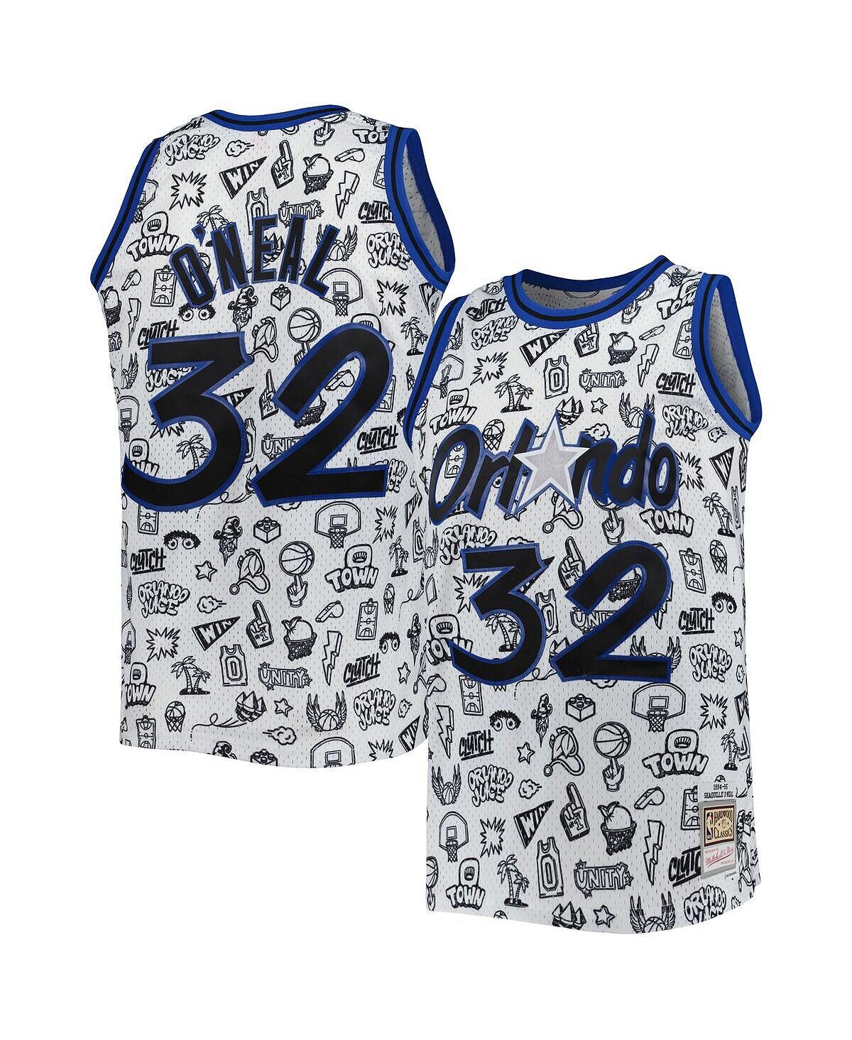 Мужская футболка shaquille o'neal white orlando magic 1994-95 hardwood classics doodle swingman jersey Mitchell & Ness, белый
Мужская футболка shaquille o'neal white orlando magic 1994-95 hardwood classics doodle swingman jersey Mitchell & Ness, белый