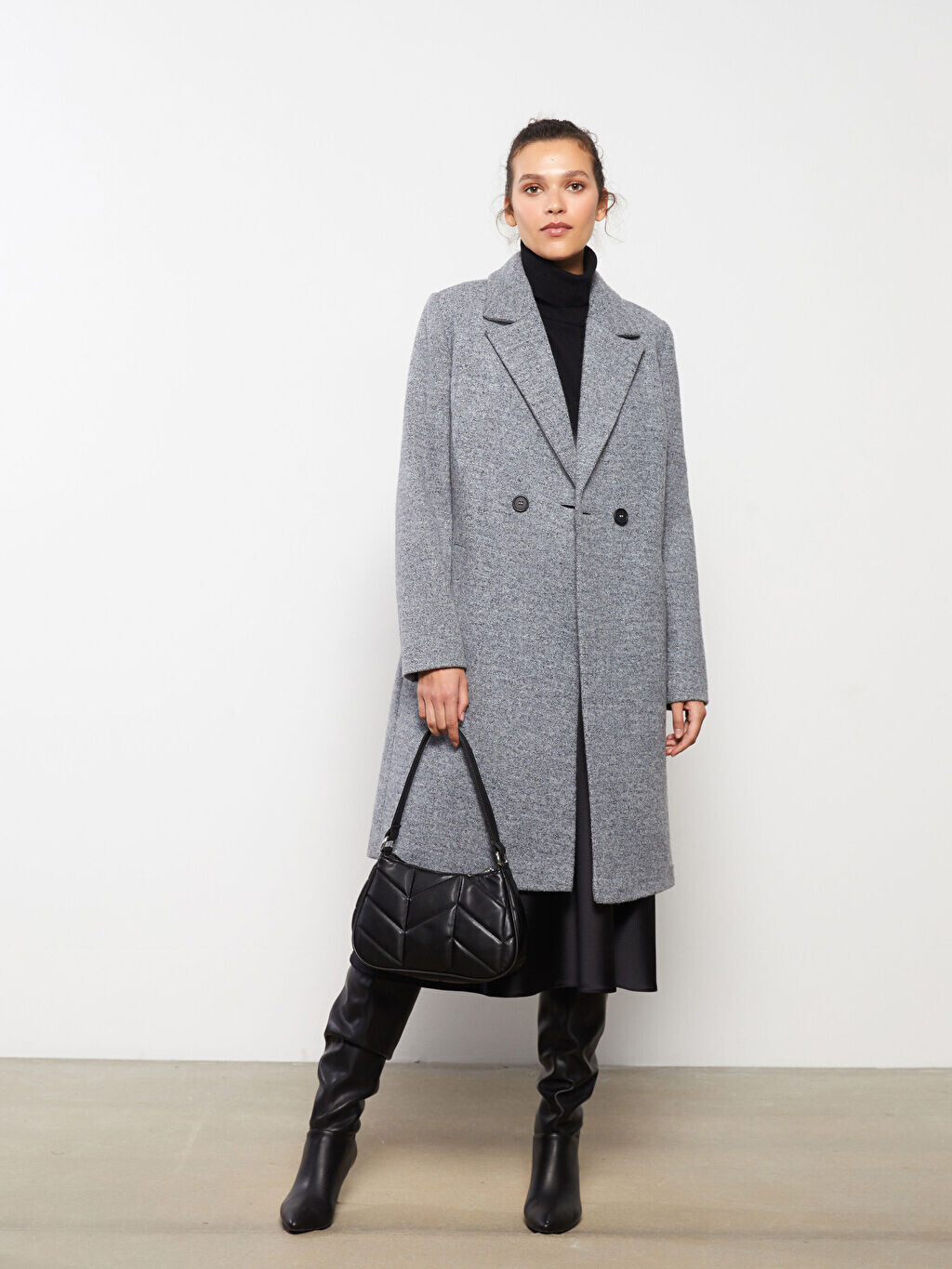Куртка с воротником, прямое женское пальто с длинным рукавом, Cachet Coat LCWAIKIKI Classic
Куртка с воротником, прямое женское пальто с длинным рукавом, Cachet Coat LCWAIKIKI Classic