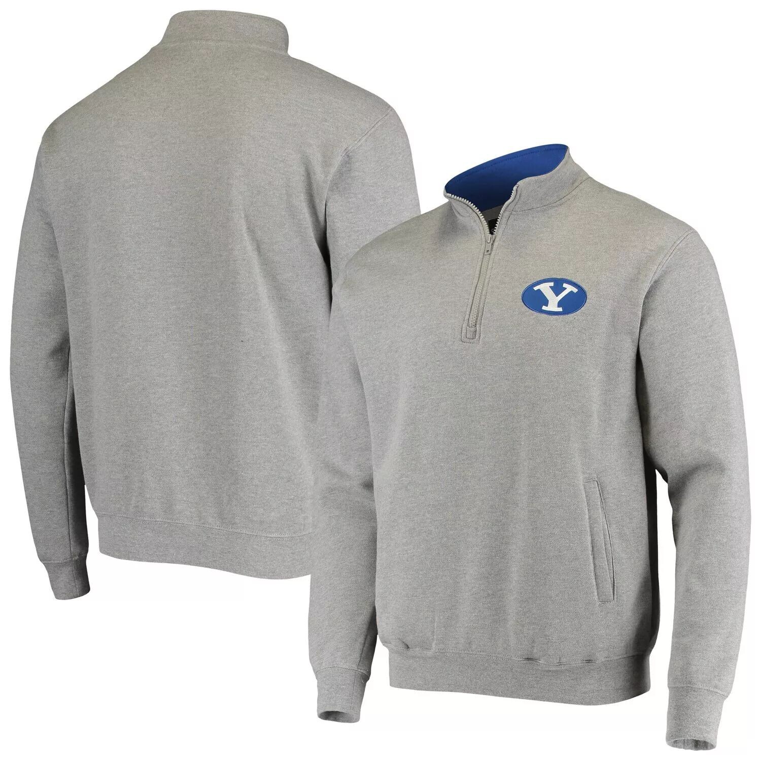 Мужская серая куртка BYU Cougars Tortugas с молнией на четверть и логотипом BYU Cougars Colosseum
Мужская серая куртка BYU Cougars Tortugas с молнией на четверть и логотипом BYU Cougars Colosseum