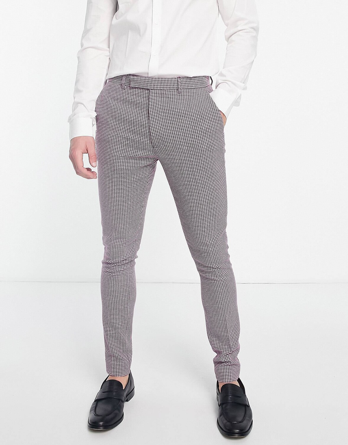Фиолетовые шерстяные брюки суперскинни с эффектом клыка ASOS DESIGN Wedding smart, Фиолетовый
Фиолетовые шерстяные брюки суперскинни с эффектом клыка ASOS DESIGN Wedding smart, Фиолетовый