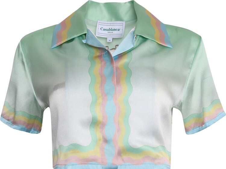 Рубашка Casablanca Cuban Collar Silk Short-Sleeve Shirt 'Arts Club', разноцветный
Рубашка Casablanca Cuban Collar Silk Short-Sleeve Shirt 'Arts Club', разноцветный