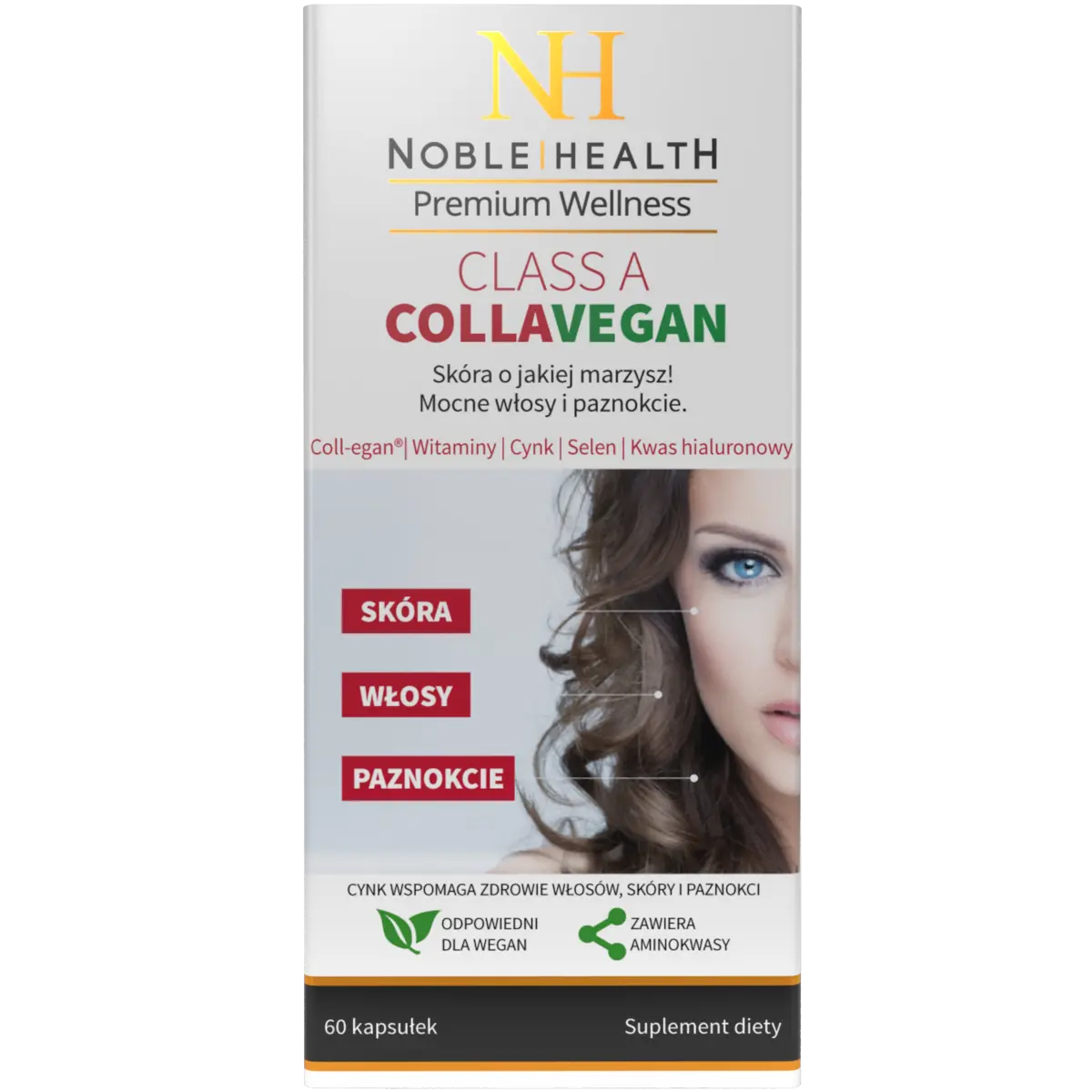 Noble Health Class A Collavegan веганская пищевая добавка с аминокислотами и витаминами для естественного синтеза коллагена, 60 капсул/1упак.
Noble Health Class A Collavegan веганская пищевая добавка с аминокислотами и витаминами для естественного синтеза коллагена, 60 капсул/1упак.