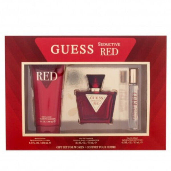 Guess Seductive Red набор: туалетная вода для женщин, 75 мл + молочко для тела, 200 мл + туалетная вода для женщин, 15 мл
Guess Seductive Red набор: туалетная вода для женщин, 75 мл + молочко для тела, 200 мл + туалетная вода для женщин, 15 мл