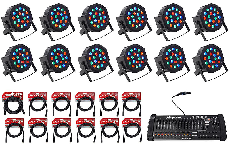Светодиод Rockville RockPAR50 Par Can DJ/Club Wash Lights + 384-канальный контроллер DMX + кабели RockPAR50 + RDX + Rockforce 384
Светодиод Rockville RockPAR50 Par Can DJ/Club Wash Lights + 384-канальный контроллер DMX + кабели RockPAR50 + RDX + Rockforce 384