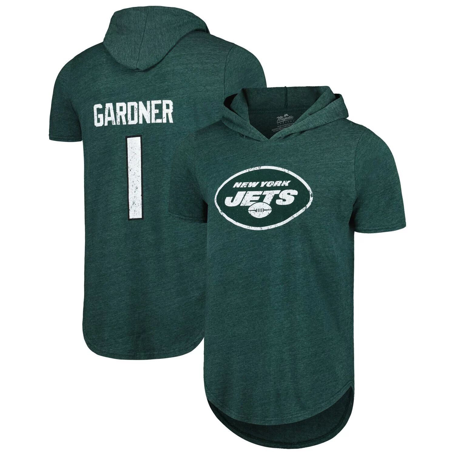 Мужская футболка Ahmad Sauce Gardner Heather Green New York Jets с именем и номером игрока, футболка с капюшоном Tri-Blend Majestic
Мужская футболка Ahmad Sauce Gardner Heather Green New York Jets с именем и номером игрока, футболка с капюшоном Tri-Blend Majestic