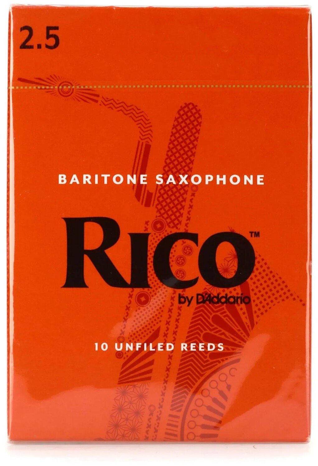 D'Addario RLA1025 — трости для баритона-саксофона Rico — 2,5 шт. (10 шт. в упаковке)
D'Addario RLA1025 — трости для баритона-саксофона Rico — 2,5 шт. (10 шт. в упаковке)