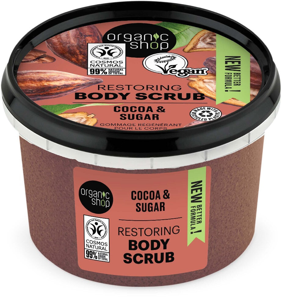 Organic Shop Restoring Body Scrub Cocoa & Sugar регенерирующий скраб для тела 250мл
Organic Shop Restoring Body Scrub Cocoa & Sugar регенерирующий скраб для тела 250мл