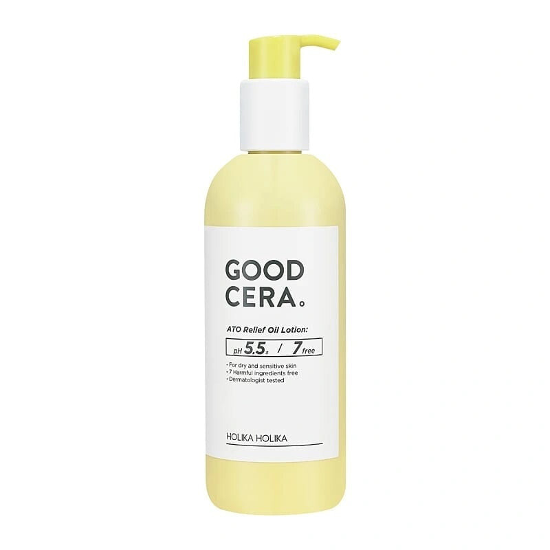 HOLIKA HOLIKA Лосьон для тела Good Cera Ato Relief Oil Lotion на основе масел с комплексом керамидов 373мл
HOLIKA HOLIKA Лосьон для тела Good Cera Ato Relief Oil Lotion на основе масел с комплексом керамидов 373мл