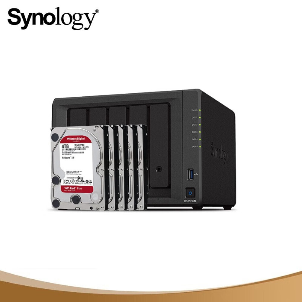 Сетевое хранилище Synology DS1522+ 5-дисковое Western Digital WD40EFZX емкостью 4 ТБ
Сетевое хранилище Synology DS1522+ 5-дисковое Western Digital WD40EFZX емкостью 4 ТБ