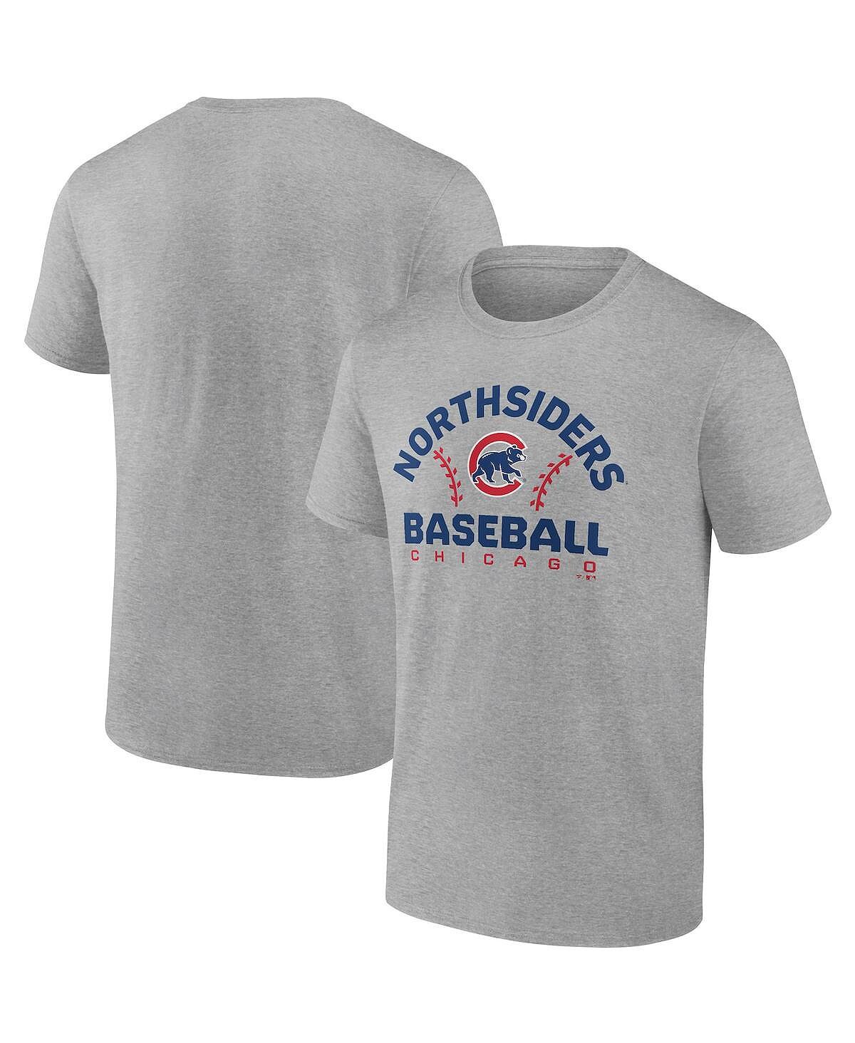 Мужская фирменная футболка heather grey chicago cubs iconic go for two Fanatics, мульти
Мужская фирменная футболка heather grey chicago cubs iconic go for two Fanatics, мульти