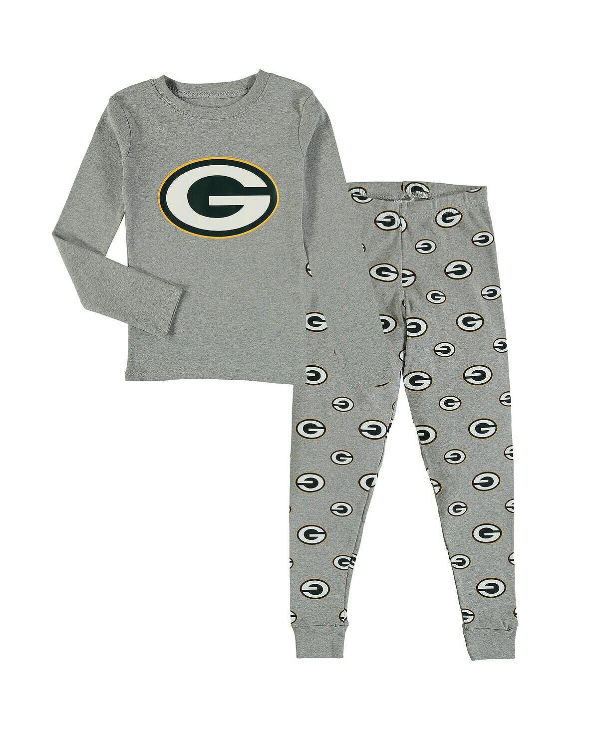 Серая футболка с длинными рукавами и брюки Green Bay Packers для маленьких мальчиков, комплект для сна Outerstuff
Серая футболка с длинными рукавами и брюки Green Bay Packers для маленьких мальчиков, комплект для сна Outerstuff