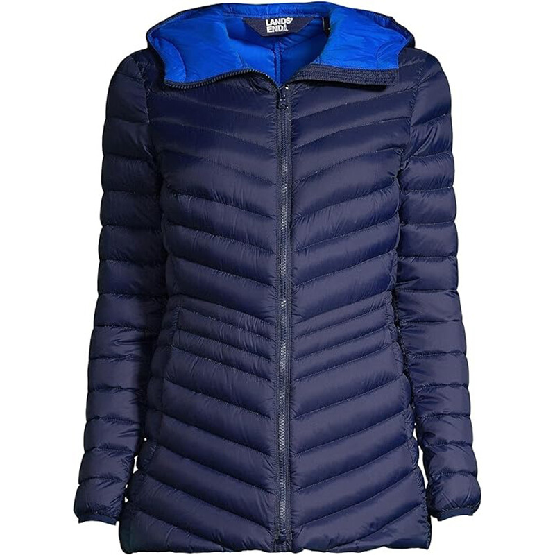 Пуховик Lands' End Tall Wanderweight Ultralight Packable Hooded Long Down, темно-синий
Пуховик Lands' End Tall Wanderweight Ultralight Packable Hooded Long Down, темно-синий