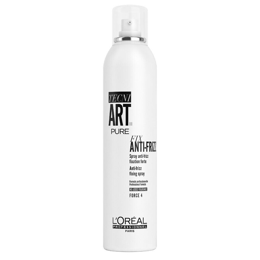 L'Oréal Professionnel Tecni.Art Fix Anti-Frizz Pure спрей без запаха с сильной фиксацией и защитой от влаги, 400 мл
L'Oréal Professionnel Tecni.Art Fix Anti-Frizz Pure спрей без запаха с сильной фиксацией и защитой от влаги, 400 мл