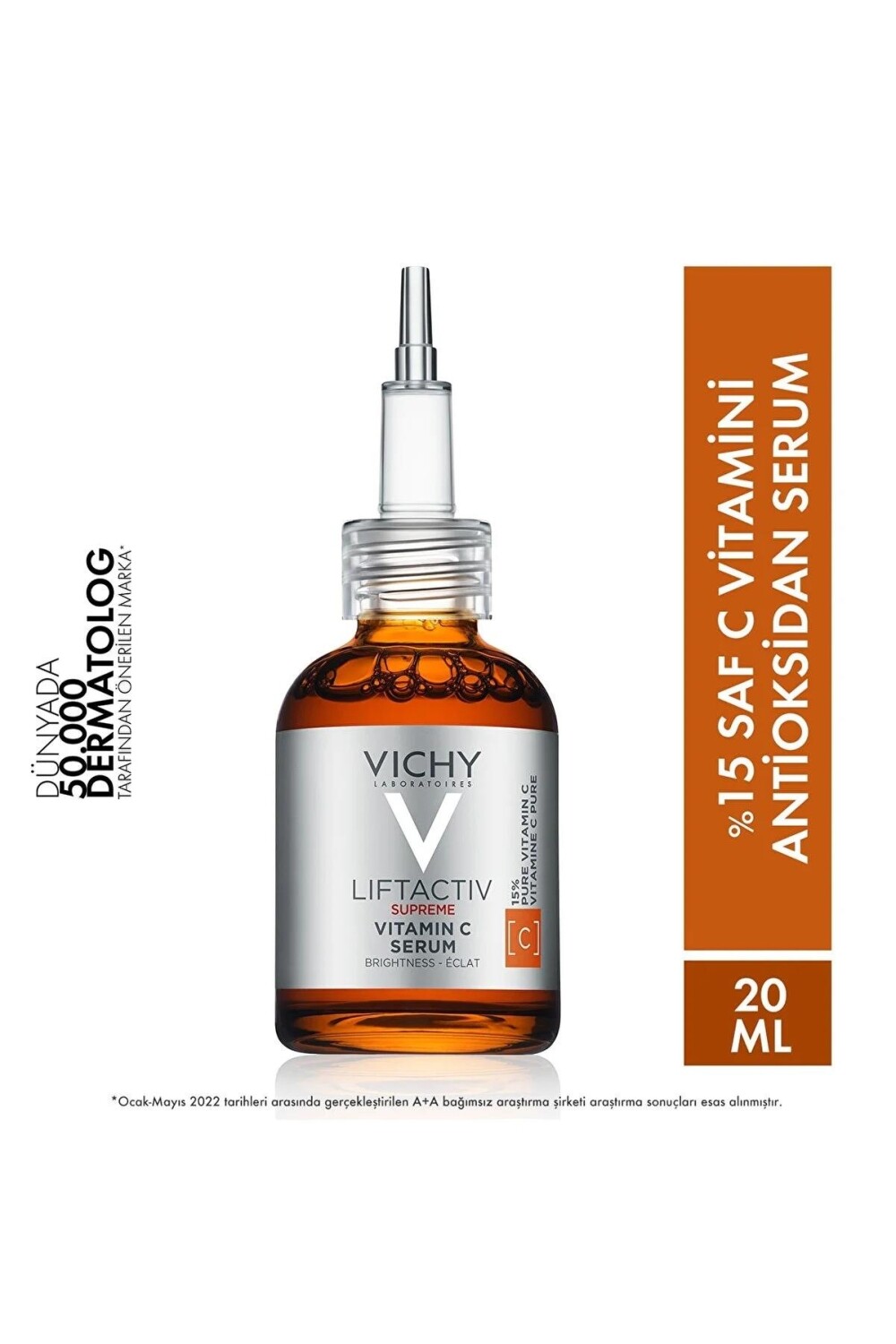 Vichy Liftactive Supreme 15% Pure Vitamin C Осветляющая антиоксидантная сыворотка 20 мл
Vichy Liftactive Supreme 15% Pure Vitamin C Осветляющая антиоксидантная сыворотка 20 мл