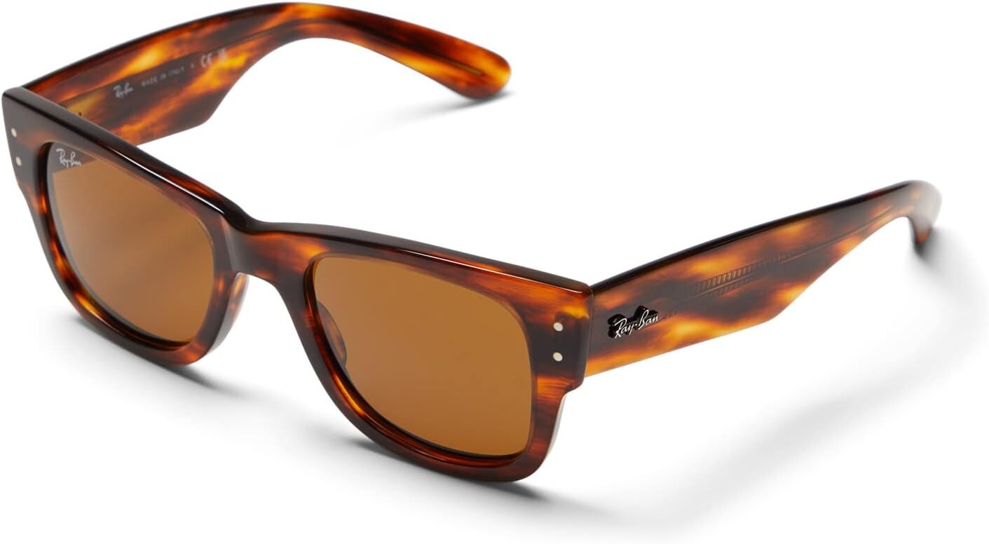 Солнцезащитные очки 51 mm 0RB0840S Mega Wayfarer Ray-Ban, цвет Striped Havana/Brown
Солнцезащитные очки 51 mm 0RB0840S Mega Wayfarer Ray-Ban, цвет Striped Havana/Brown