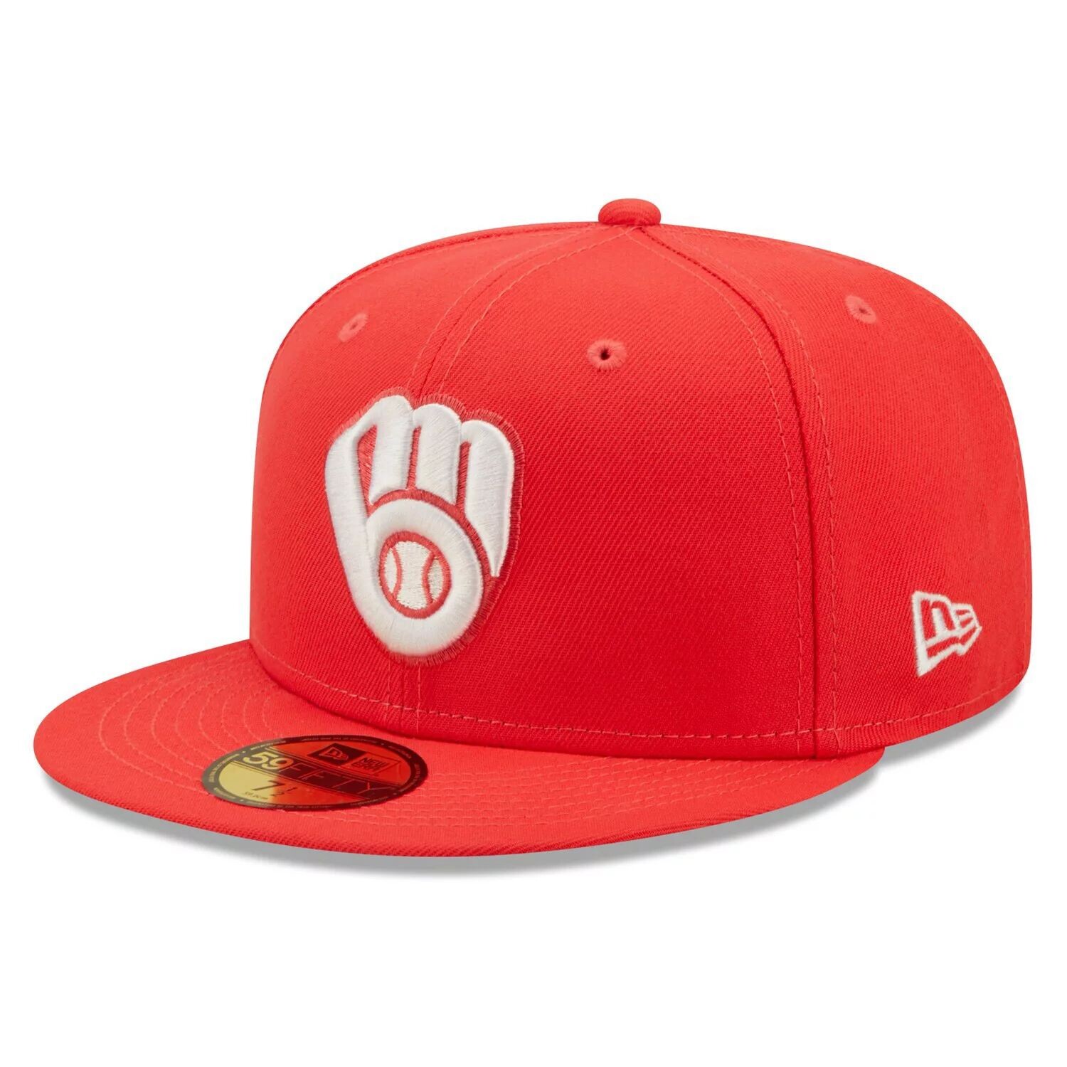 Мужская облегающая шляпа New Era Red Milwaukee Brewers Lava Highlighter Logo 59FIFTY
Мужская облегающая шляпа New Era Red Milwaukee Brewers Lava Highlighter Logo 59FIFTY