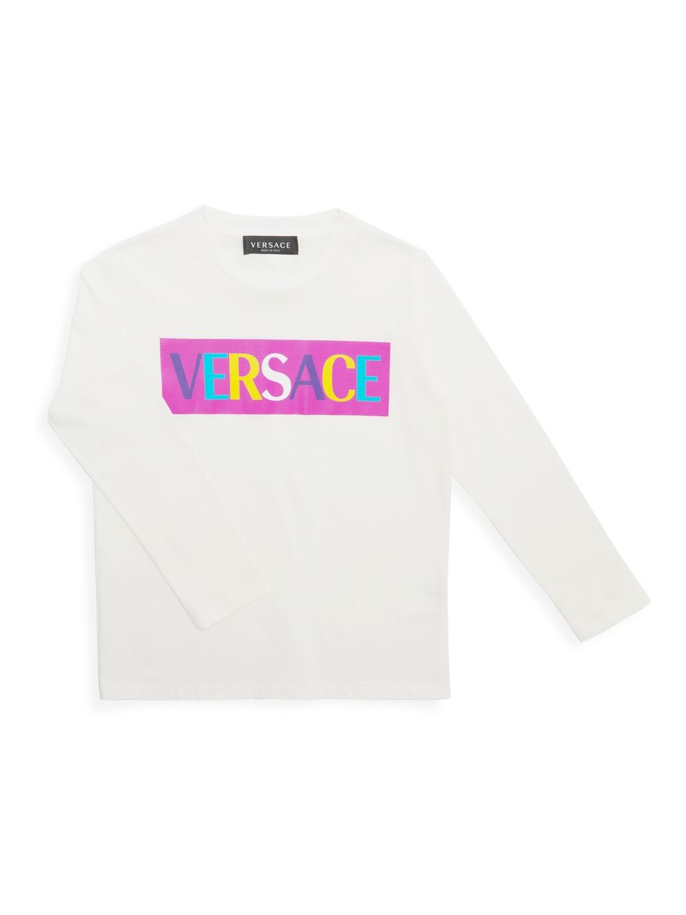 Футболка с длинными рукавами и логотипом Little Girl's & Girl's Versace, белый
Футболка с длинными рукавами и логотипом Little Girl's & Girl's Versace, белый