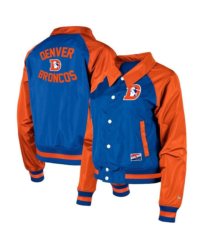Женская куртка на кнопках Royal Denver Broncos Coaches реглан New Era, синий
Женская куртка на кнопках Royal Denver Broncos Coaches реглан New Era, синий