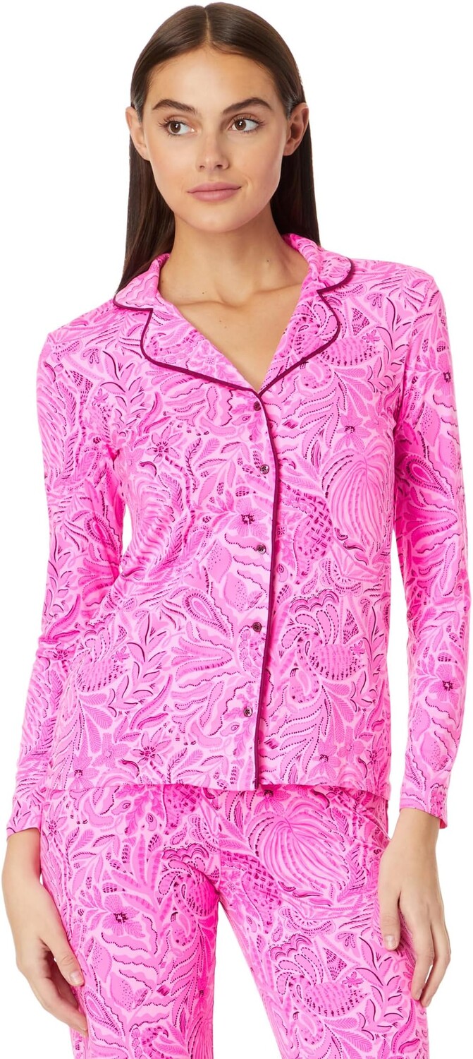 Вязаный топ на пуговицах с длинными рукавами Pj Lilly Pulitzer, цвет Cerise Pink Pinkie Promises
Вязаный топ на пуговицах с длинными рукавами Pj Lilly Pulitzer, цвет Cerise Pink Pinkie Promises