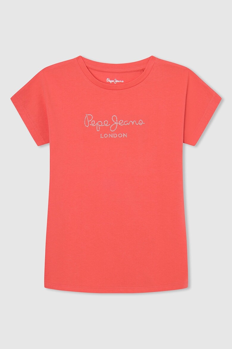 Хлопковая футболка Nuria с логотипом из декоративных камней Pepe Jeans London, белый
Хлопковая футболка Nuria с логотипом из декоративных камней Pepe Jeans London, белый