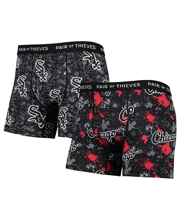 Мужские черные боксеры Chicago White Sox Super Fit, комплект из 2 трусов-боксеров Pair of Thieves, черный
Мужские черные боксеры Chicago White Sox Super Fit, комплект из 2 трусов-боксеров Pair of Thieves, черный