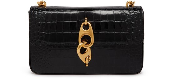 Сумка на плечо среднего размера из кожи с тиснением под крокодила Tom Ford, черный
Сумка на плечо среднего размера из кожи с тиснением под крокодила Tom Ford, черный