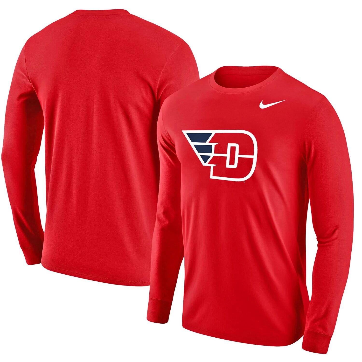 Мужская красная футболка с длинным рукавом Nike Dayton Flyers с большим логотипом Performance, Красный
Мужская красная футболка с длинным рукавом Nike Dayton Flyers с большим логотипом Performance, Красный