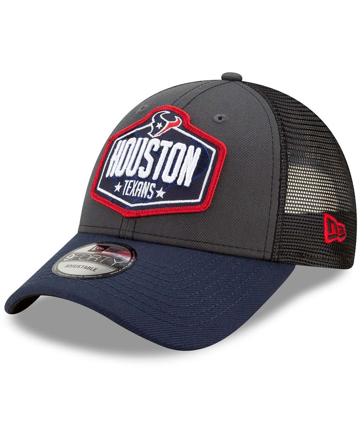 Мужская регулируемая кепка Snapback 9FORTY Houston Texans 2021 NFL Draft Trucker 9FORTY с графитовым и темно-синим цветом New Era
Мужская регулируемая кепка Snapback 9FORTY Houston Texans 2021 NFL Draft Trucker 9FORTY с графитовым и темно-синим цветом New Era