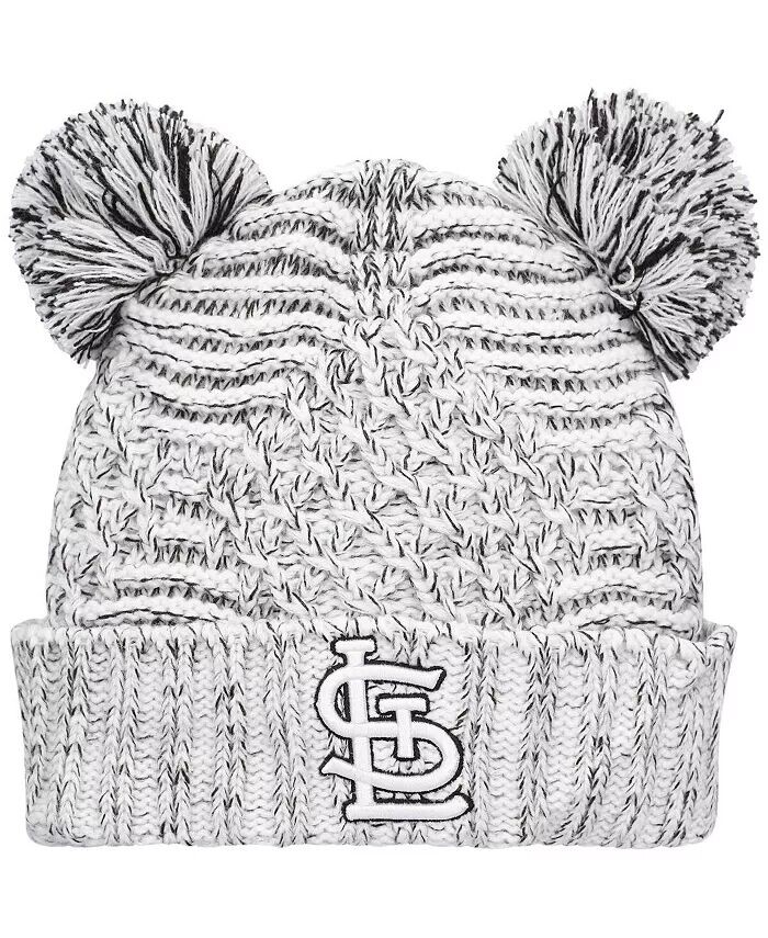 Женская серая вязаная шапка St. Louis Cardinals с двойными манжетами и помпонами New Era, серый
Женская серая вязаная шапка St. Louis Cardinals с двойными манжетами и помпонами New Era, серый