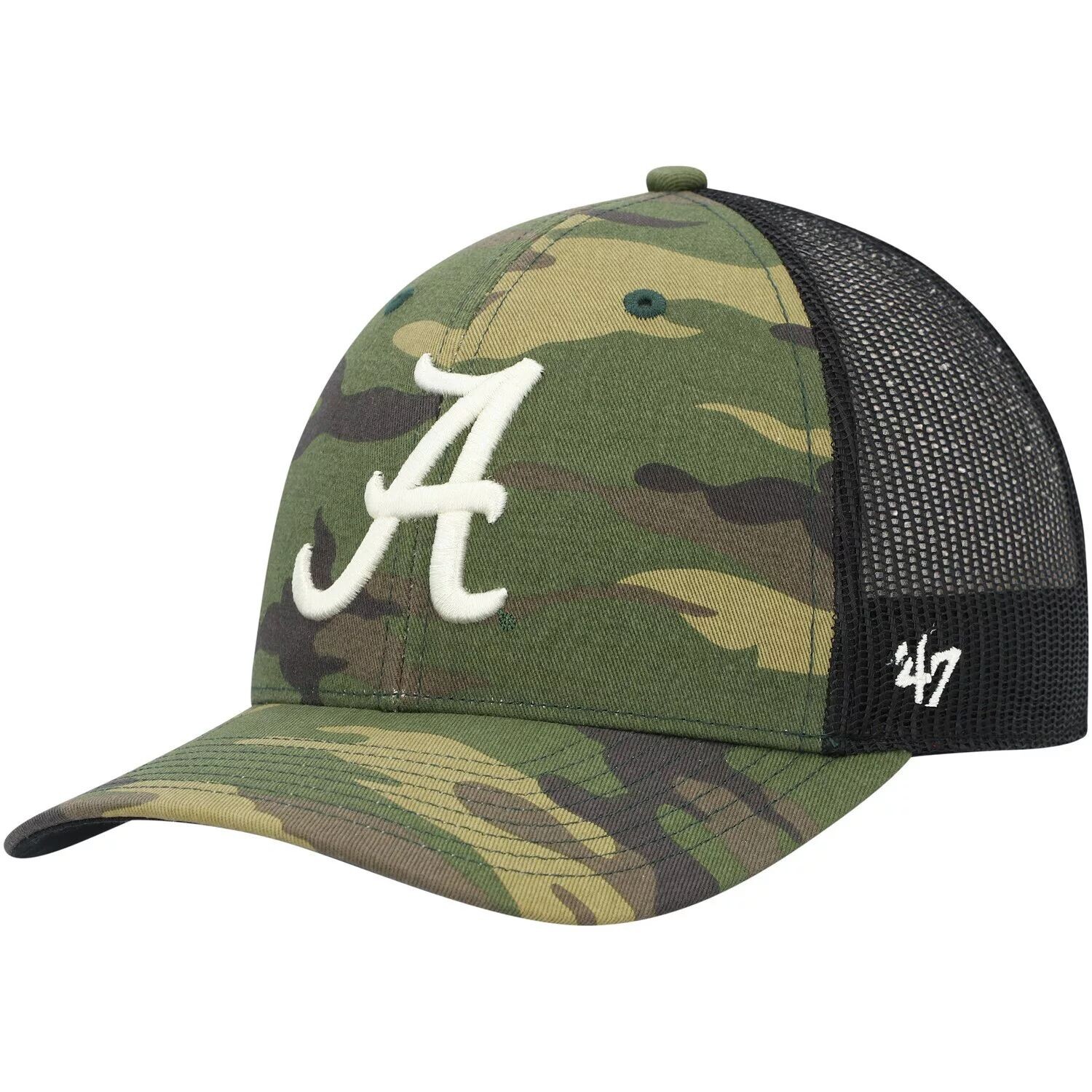 Мужская кепка Trucker Snapback с логотипом '47 камуфляж/черный Alabama Crimson Tide Team
Мужская кепка Trucker Snapback с логотипом '47 камуфляж/черный Alabama Crimson Tide Team