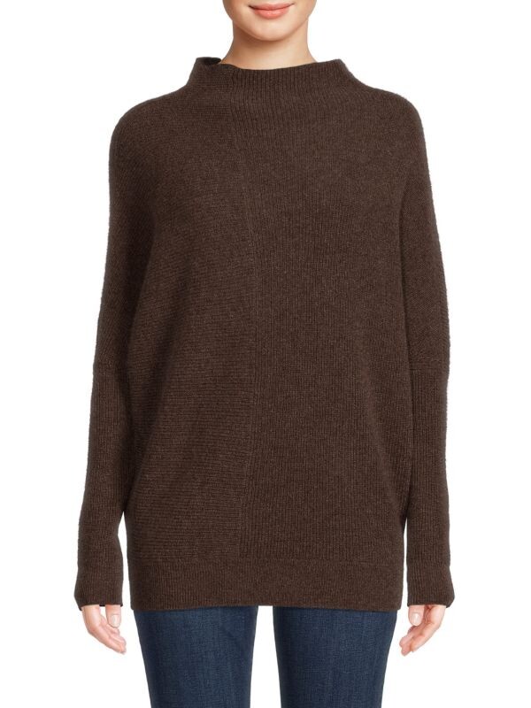 Кашемировый свитер в рубчик с воротником-воронкой Saks Fifth Avenue Vintage indigo
Кашемировый свитер в рубчик с воротником-воронкой Saks Fifth Avenue Vintage indigo