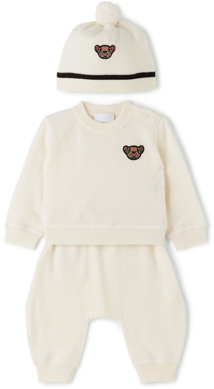 Комплект с мотивом медвежонка Томаса из шерстяного мериноса Baby Merino Burberry
Комплект с мотивом медвежонка Томаса из шерстяного мериноса Baby Merino Burberry
