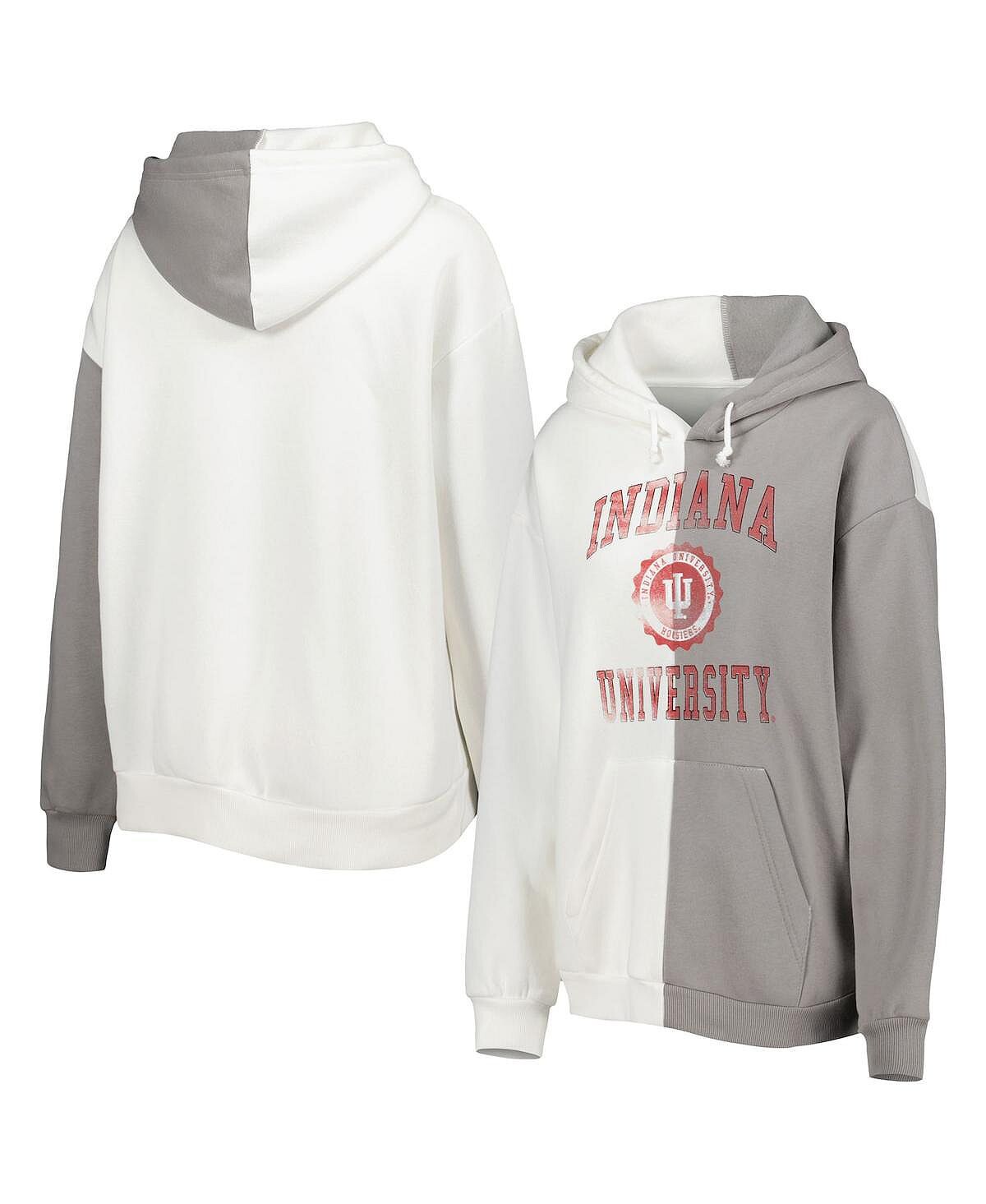 Женский пуловер с капюшоном Indiana Hoosiers серого и белого цвета с разрезом Gameday Couture, Белый
Женский пуловер с капюшоном Indiana Hoosiers серого и белого цвета с разрезом Gameday Couture, Белый