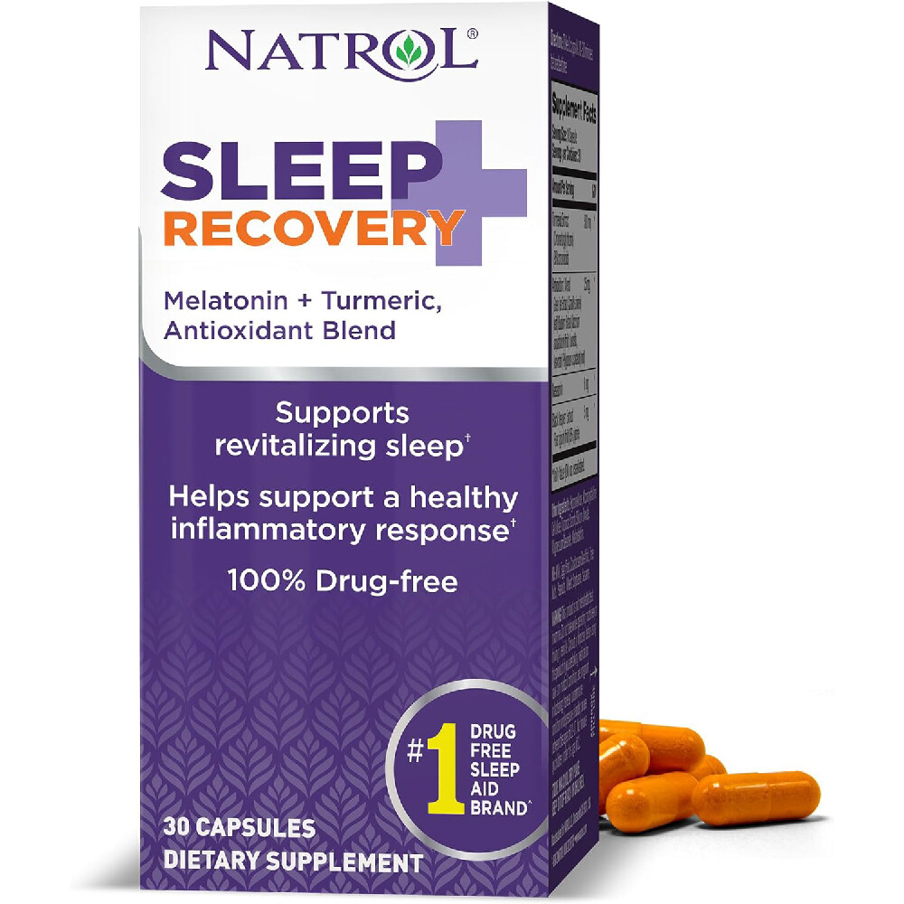 Мелатонин 6 мг Natrol Sleep + Recovery Melatonin с куркумой и смесью антиоксидантов, 30 капсул
Мелатонин 6 мг Natrol Sleep + Recovery Melatonin с куркумой и смесью антиоксидантов, 30 капсул