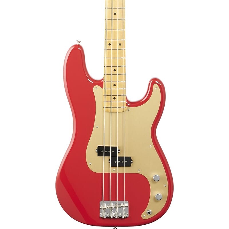 Бас-гитара Fender Vintera '50s Precision Electric Bass, кленовый гриф (с сумкой), цвет Dakota Red 149612354
Бас-гитара Fender Vintera '50s Precision Electric Bass, кленовый гриф (с сумкой), цвет Dakota Red 149612354