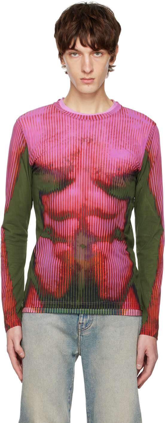Розовая футболка с длинным рукавом Jean-Paul Gaultier Edition Y/Project, Розовый
Розовая футболка с длинным рукавом Jean-Paul Gaultier Edition Y/Project, Розовый