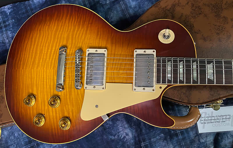 НОВЫЙ! 2022 Gibson Custom Shop 1959 Les Paul Iced Tea Burst - официальный дилер - отобранный вручную топ VOS Custom Shop Special Order '59 Les Paul Standard Reissue
НОВЫЙ! 2022 Gibson Custom Shop 1959 Les Paul Iced Tea Burst - официальный дилер - отобранный вручную топ VOS Custom Shop Special Order '59 Les Paul Standard Reissue