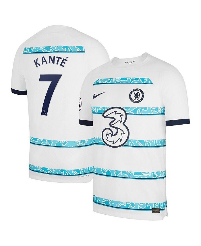 Мужская футболка N'Golo Kante White Chelsea 2022/23 выездная Vapor Match Authentic Player Джерси Nike, белый
Мужская футболка N'Golo Kante White Chelsea 2022/23 выездная Vapor Match Authentic Player Джерси Nike, белый