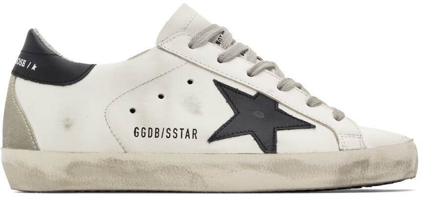 Эксклюзивные белые и черные классические кроссовки SSENSE Super-Star Golden Goose
Эксклюзивные белые и черные классические кроссовки SSENSE Super-Star Golden Goose