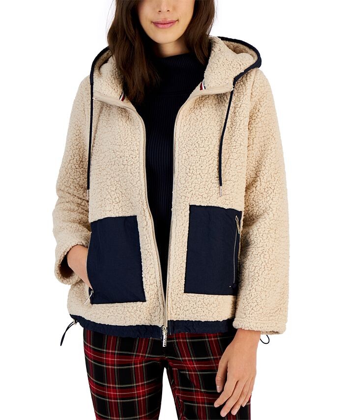 Женская флисовая куртка из шерпа с контрастной отделкой и капюшоном Tommy Hilfiger, коричневый
Женская флисовая куртка из шерпа с контрастной отделкой и капюшоном Tommy Hilfiger, коричневый