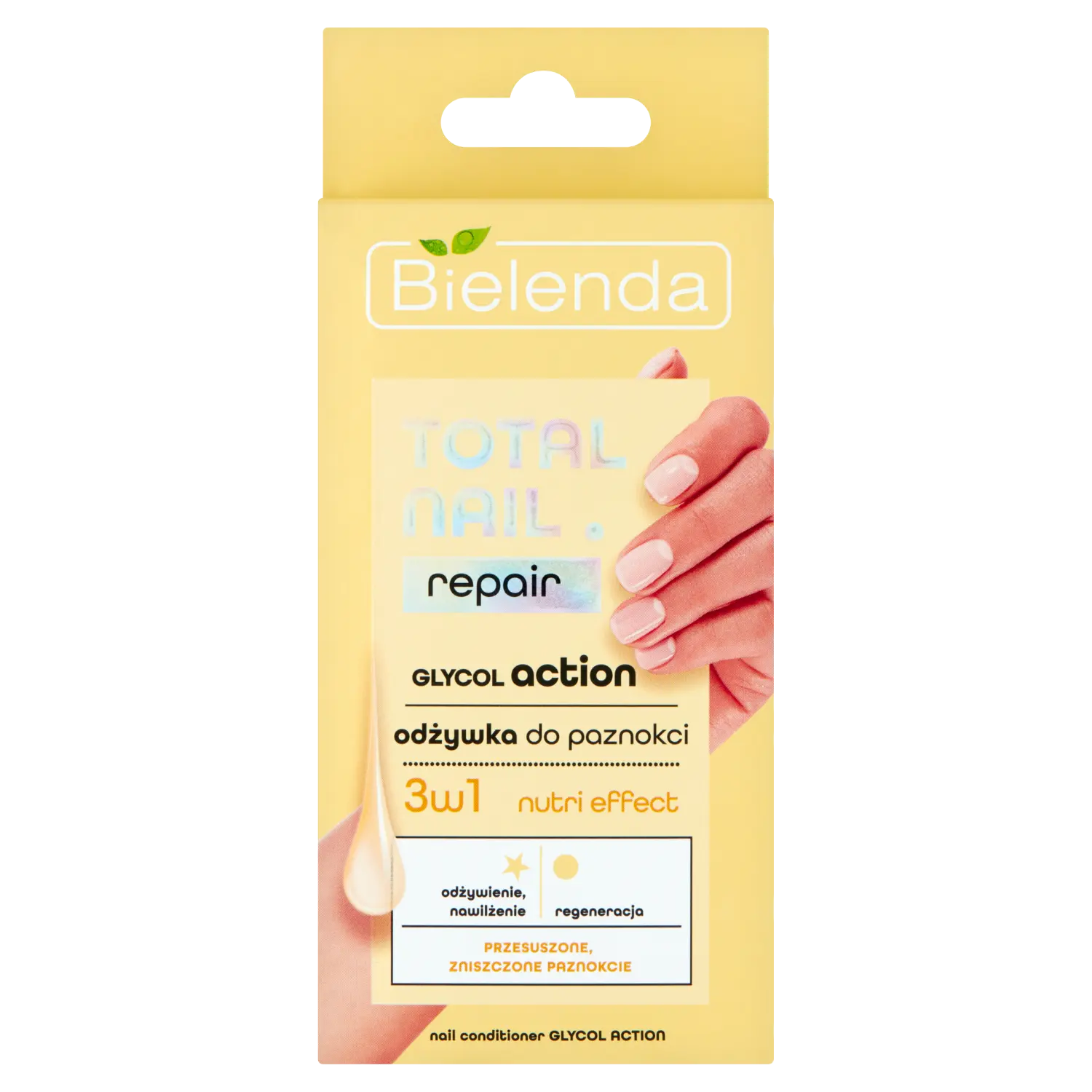 Bielenda Total Nail Repair Glycol Action незастывающий гликолевый кондиционер для ногтей, 10 мл
Bielenda Total Nail Repair Glycol Action незастывающий гликолевый кондиционер для ногтей, 10 мл