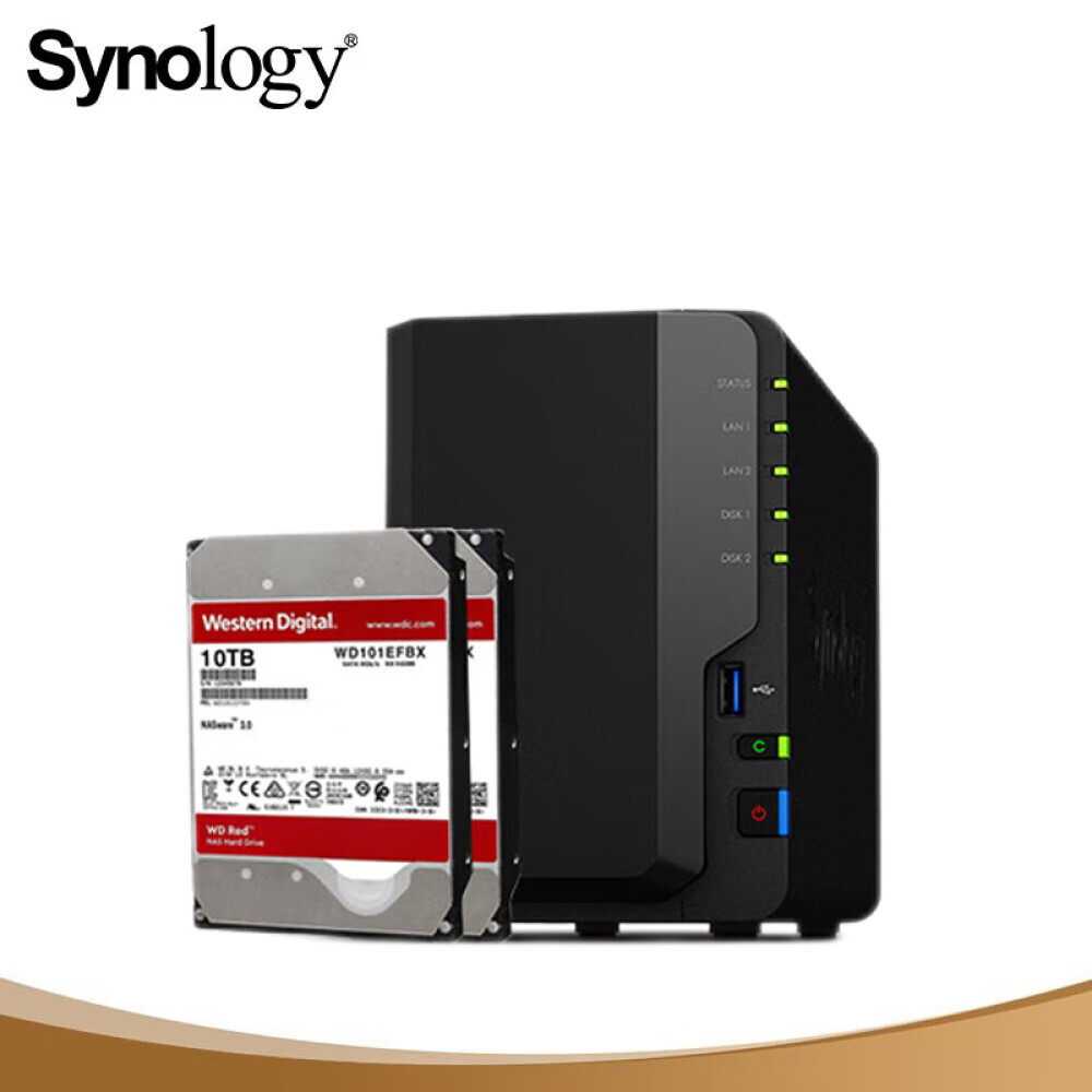 Сетевое хранилище Synology DS220+ с 2 отсеками с Western Digital Red WD101EFBX 10 ТБ
Сетевое хранилище Synology DS220+ с 2 отсеками с Western Digital Red WD101EFBX 10 ТБ