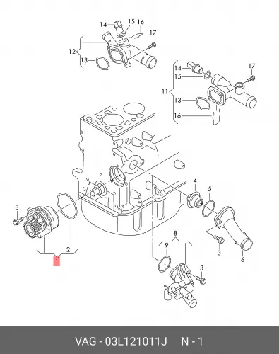 Помпа, водяной насос VAG A3/Fabia/Octavia/Golf VI/Passat all TDI 09-> 03L 121 011J
Помпа, водяной насос VAG A3/Fabia/Octavia/Golf VI/Passat all TDI 09-> 03L 121 011J