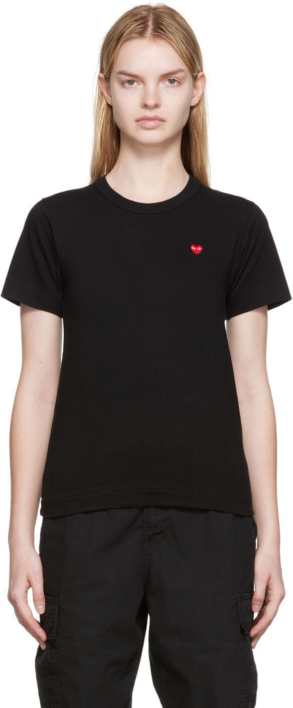 Черная футболка с маленькой нашивкой в виде сердца Comme des Garçons Play, Черный
Черная футболка с маленькой нашивкой в виде сердца Comme des Garçons Play, Черный