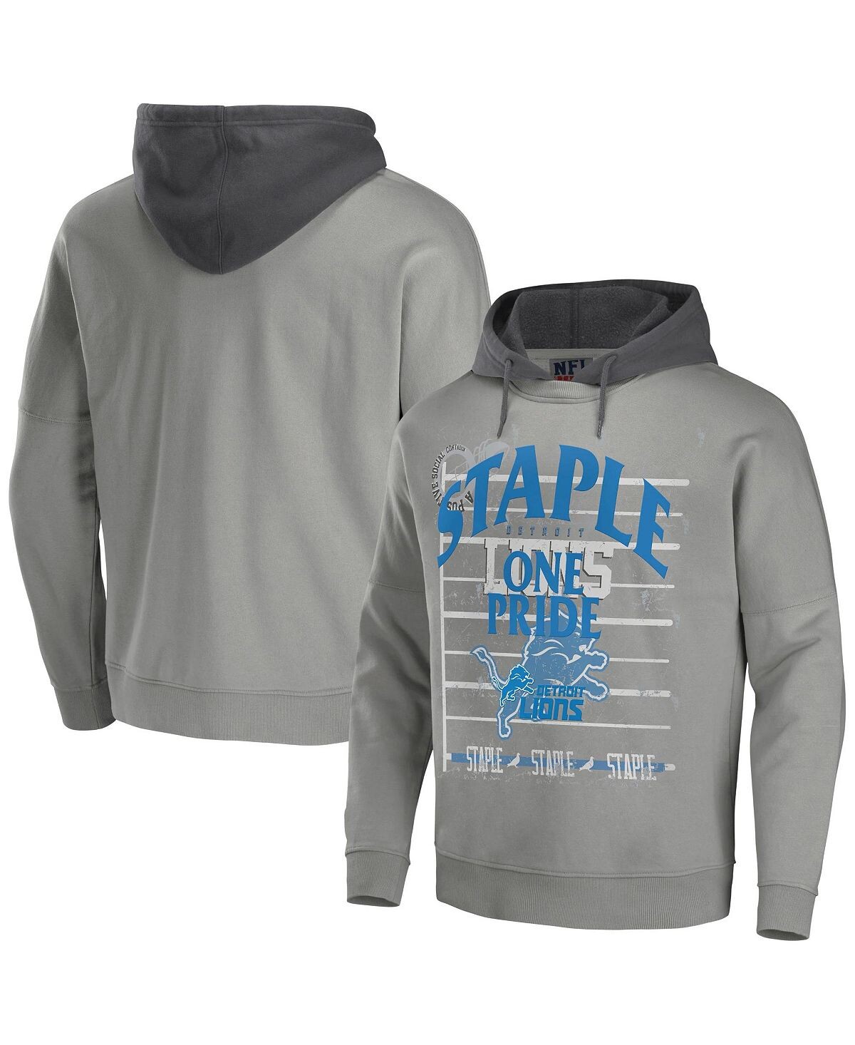 Мужская толстовка с капюшоном nfl x staple grey detroit lions oversized gridiron vintage-like wash pullover NFL Properties, серый
Мужская толстовка с капюшоном nfl x staple grey detroit lions oversized gridiron vintage-like wash pullover NFL Properties, серый