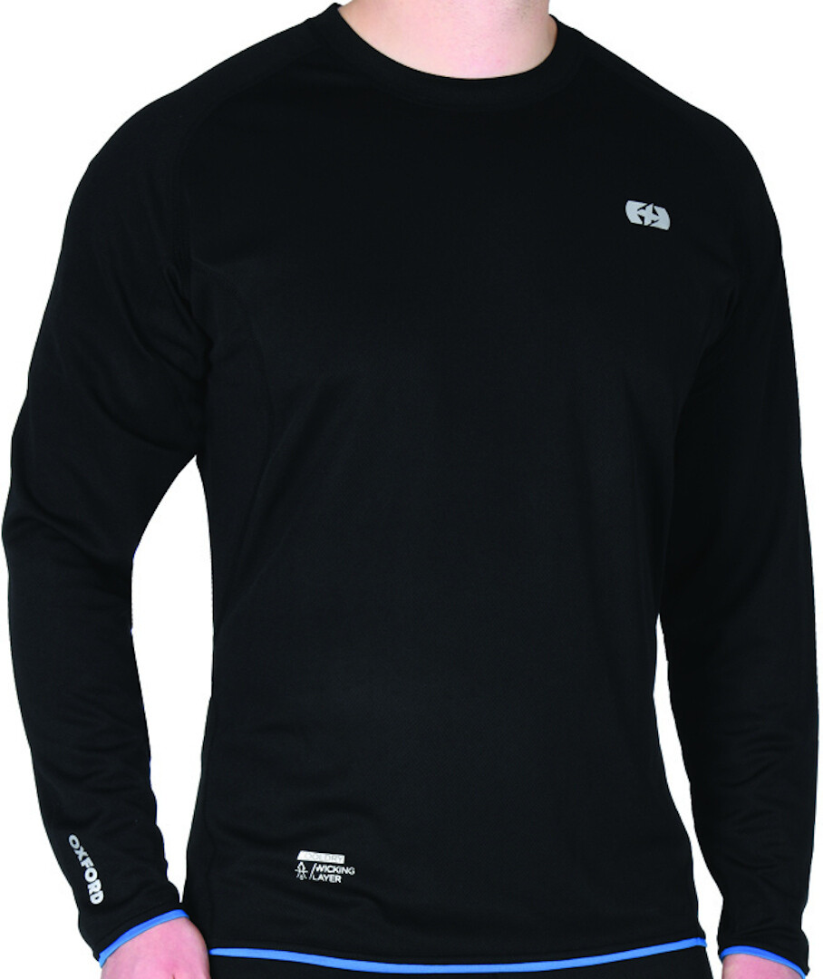 Рубашка мотоциклетная Oxford Cool Dry Wicking Layer LS, черный