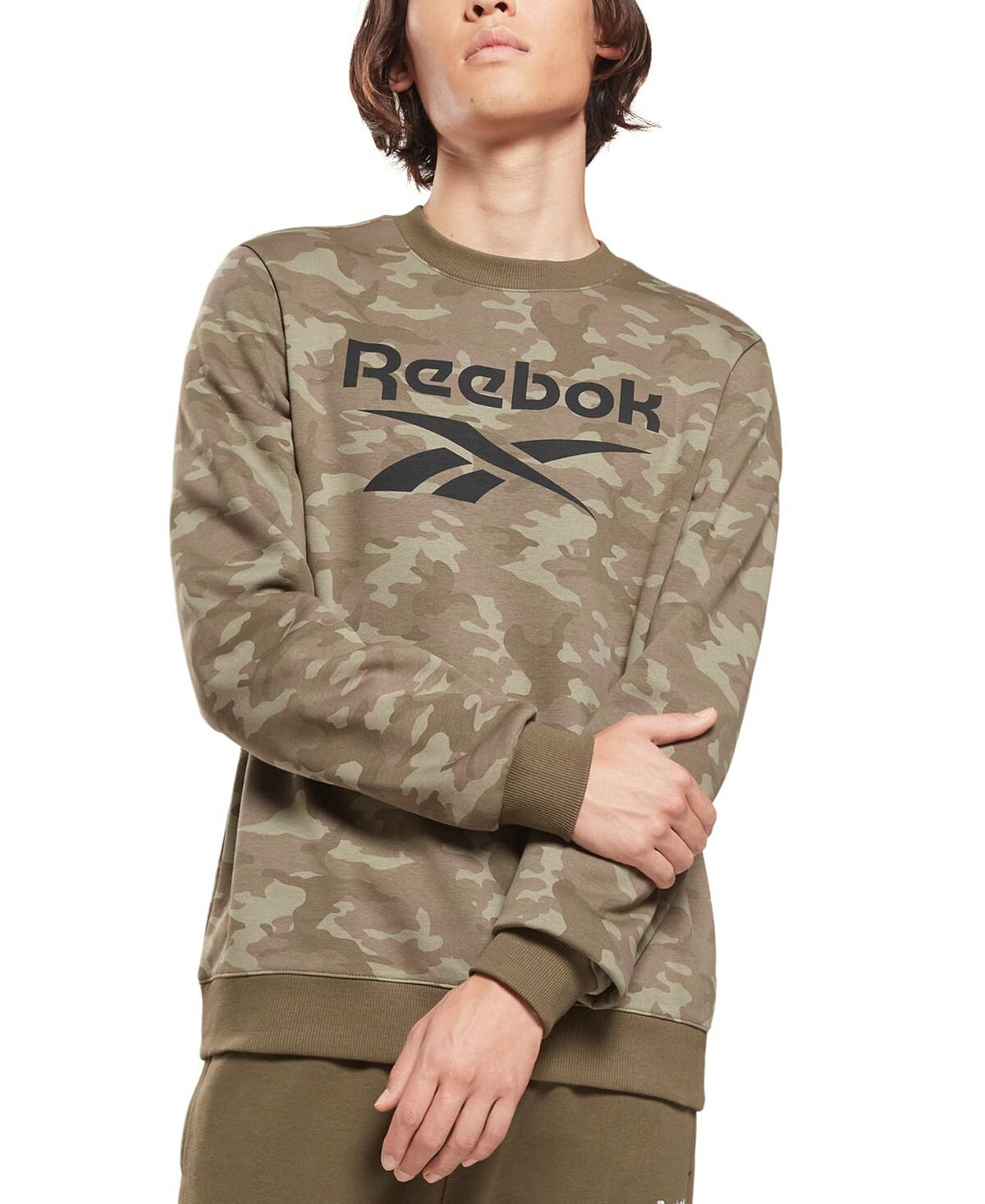 Мужская флисовая толстовка с камуфляжным принтом и логотипом id regular fit Reebok, мульти
Мужская флисовая толстовка с камуфляжным принтом и логотипом id regular fit Reebok, мульти