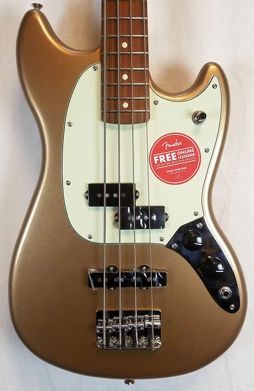 Fender Player Mustang Bass PJ, накладка на гриф Pau Ferro, цвет Firemist Gold 0144053553
Fender Player Mustang Bass PJ, накладка на гриф Pau Ferro, цвет Firemist Gold 0144053553