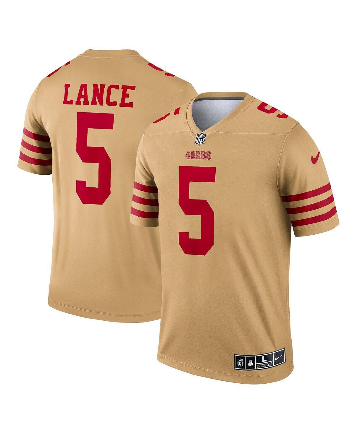 Мужская футболка trey lance gold san francisco 49ers с перевернутой легендой Nike
Мужская футболка trey lance gold san francisco 49ers с перевернутой легендой Nike