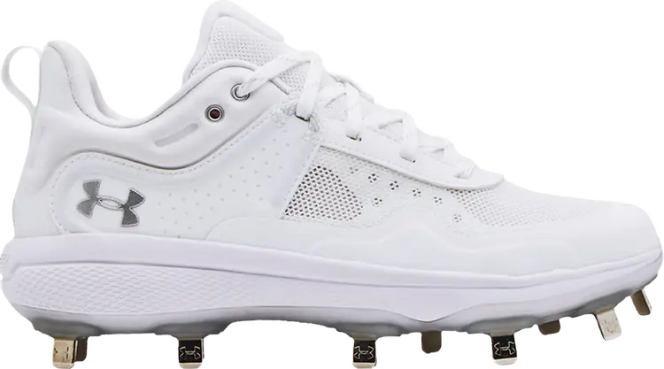 Бутсы Under Armour Wmns Glyde MT White Metallic Silver, белый 
Бутсы Under Armour Wmns Glyde MT White Metallic Silver, белый